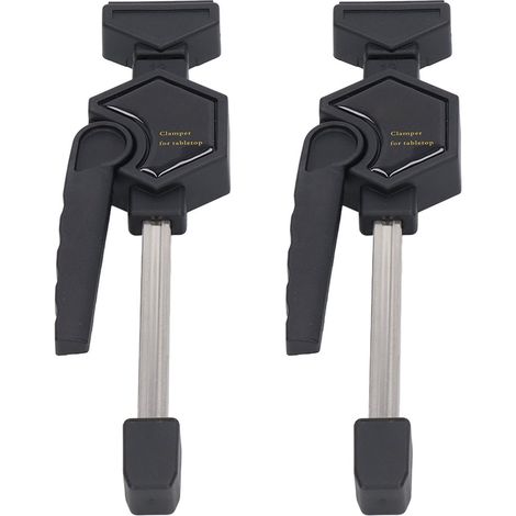 2 éléments de serrage noirs avec poignée ergonomique réglable pour le travail du bois, serre-joints rapides pour planches de 20 mm / 0,79 po (1/5)