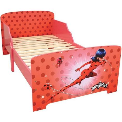 Fun house miraculous ladybug cama con somier de lattes 140x70 cm (1/4)