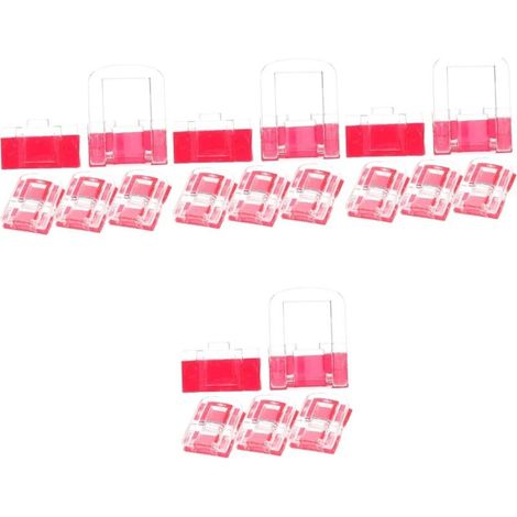 Mikikit Lot de 16 verrous adhésifs en acrylique pour armoires (1/5)