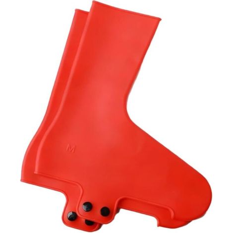 Couvre-chaussures de vélo de route en caoutchouc avec des caractéristiques en silicone pour un avantage aérodynamique (1/5)