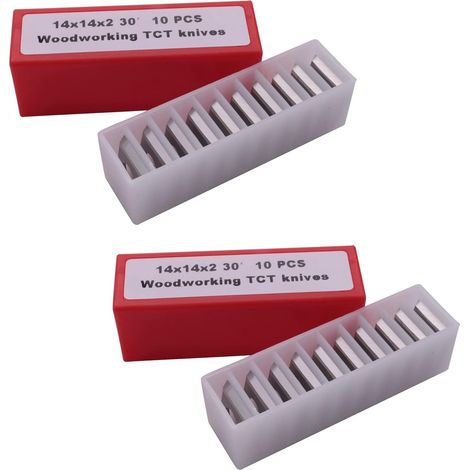 20 Pièces Séries Bois Tournant Carbure Insérer Lames Fraisage 30 Degrés Tour Burin Lame de Rechange 14X14X2mm (1/5)