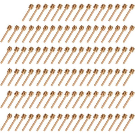 Mini-Honiglöffel aus Holz für Küche und Esszimmer (100 Stück) (1/5)