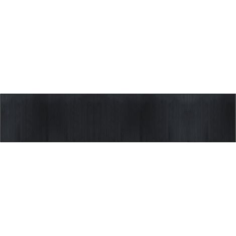 Tapis rectangulaire noir 100x1000 cm bambou (1/5)