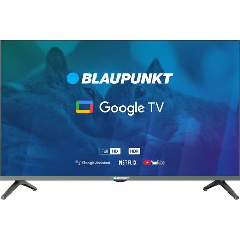BLAUPUNKT 32 POUCES LED FULL HD GOOGLE TV DVBT T2 HEVC TV SANS CADRE (1/5)