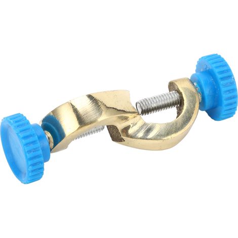 Labor-Klemmenhalter aus Kupfer, 8 cm Länge, rechtwinklig, mit Kopfstück, Labor-Stativklemme (1/5)