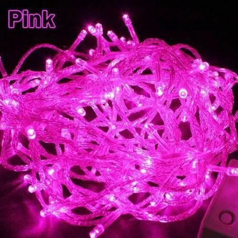 LED-Girlande 30M - QUI3619 - Rosa - 8 Modi - Dekoration für Hochzeiten und Feste