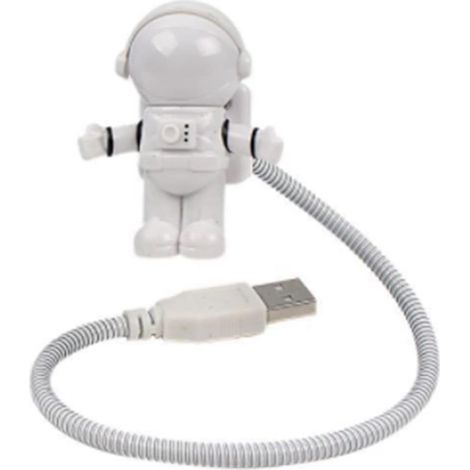 USB LED night light in astronaut style, portable, adjustable and foldable lighting for computer, PC, laptop, spaceman novelty lamp (1/5)