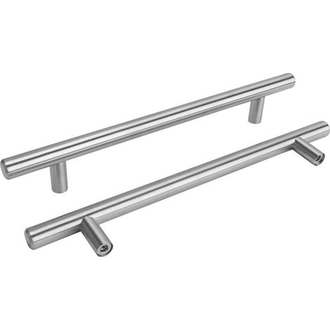 Entraxe 160mm，Lot de 2 Poignées de Porte Cuisine Poignées Placard Cuisine -160 Poignées Inox Poignées Longue en Acier Inoxydable pour Cuisine, Salle