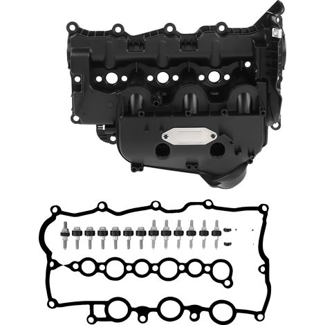Coperchio albero a camme del collettore di aspirazione, codice motore 306DT, posizione di montaggio sinistra, compatibile con Land Rover Discovery Mk4 3.0L, 13 fori di montaggio, bulloneria inclusa. (1/5)