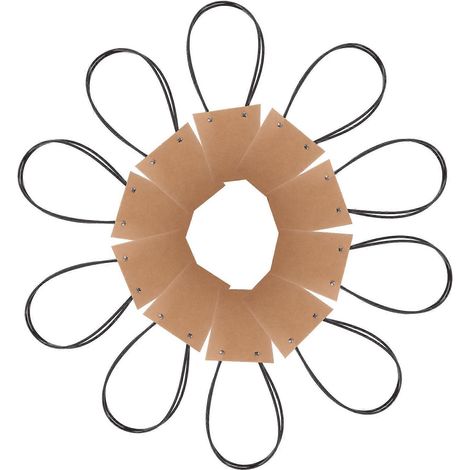 Sacs cadeaux à fleurs en papier kraft, compatibles avec le rangement, lot de 10. (1/5)