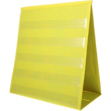 Tableau de poche de bureau double face autoportant-30.5x15.5x35.5cm-Yellow (1/4)