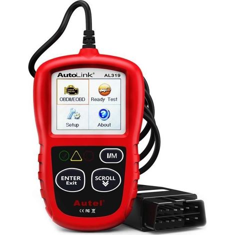AUTEL AL319 OBD2 Scanner Valise de Diagnostic Un-Clic Auto Outils Multimarque En Français (1/4)