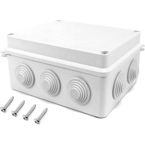 Boite de derivation, IP65 en plastique ABS, etanche exterieur, Blanc, 150 x 110 x 70 mm (1/5)