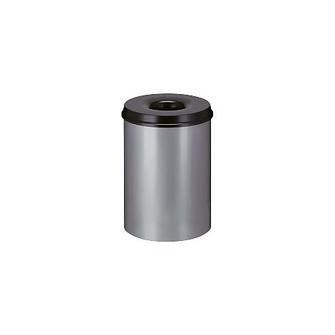 Papelera de seguridad acero autoextinguible capacidad 30 l