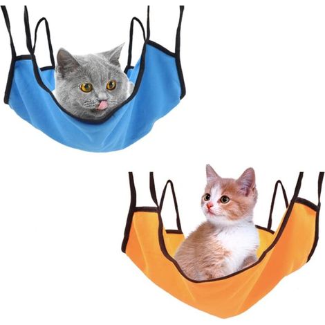 Hamac Cage Chat,2 Pièces  Cage de Hamac pour Chat, Hamac pourAnimaux de Compagnie, Hamac pour Chat Furet Rat Lapin Petit Chien,50x40CM (1/5)