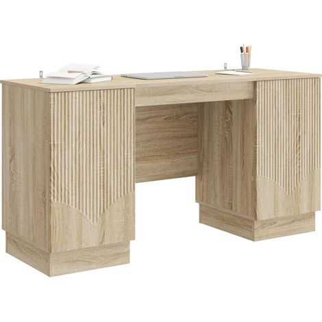 Maison Exclusive - Schreibtisch Sonoma-Eiche 142,5 x 50 x 75 cm H