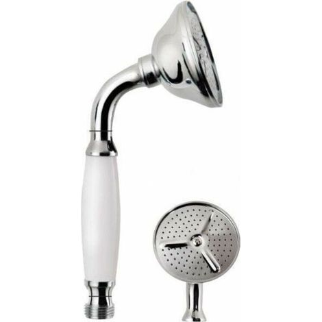 Pollini Acqua Design Niky DOC2300.B.D Chrome Brass Hand Shower with White Handle