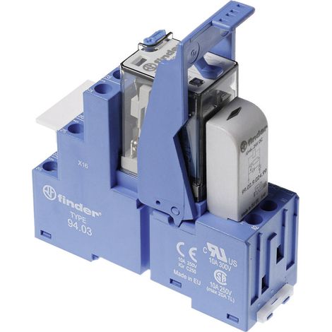 Finder 58.33.9.024.0050 Relaisbaustein Nennspannung: 24 V/DC Schaltstrom (max.): 10 A 3 Wechsler  1
