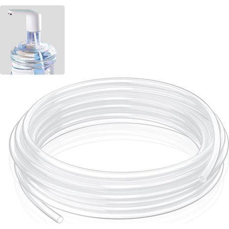 Tuyau Silicone Alimentaire 3 m Diamètre Intérieur 6.35 mm Diamètre Extérieur 9.5 mm Haute Température Pour Brassage Maison Vinification Flexible Transparent Tuyau Air (1/5)
