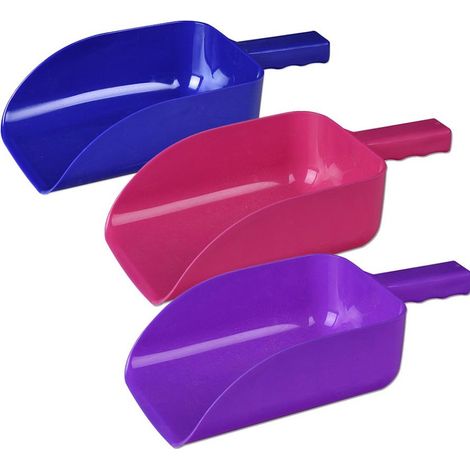 ROYAL BLU - Sessola per mangime in plastica resistente con impugnatura ergonomica