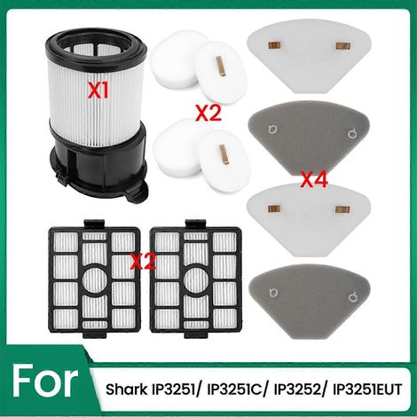 Pièce de rechange pour filtre et coton filtrant B pour aspirateur Shark IP3251/IP3251C/IP3252/IP3251EUT (1/5)