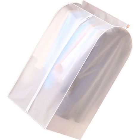 Housse anti-poussière suspendue pour vêtements, translucide, imperméable et respirante, en PEVA, pour armoire, 50 x 60 x 90 cm (1/5)