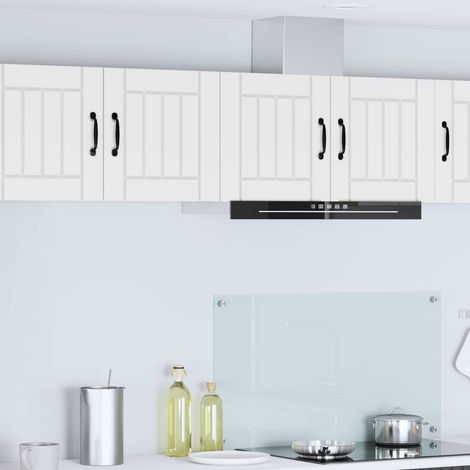 vidaXL Meuble mural LUCCA 2 pcs Blanc 40 x 31 x 40 cm (1/5)