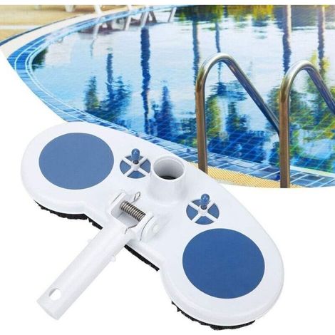 – Aspirateur de piscine avec tête d'aspiration – Ressort en acier inoxydable – Pour nettoyage efficace des bassins – Léger et facile à utiliser (1/5)