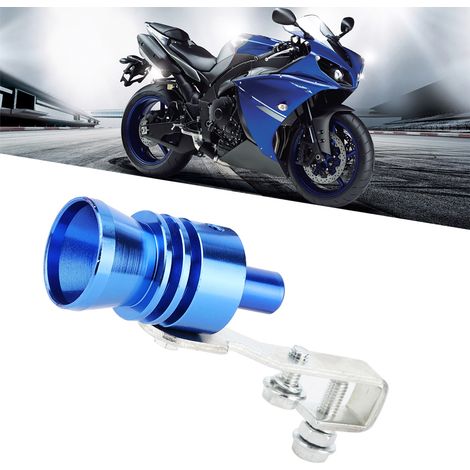 Sifflet à Turbine pour Échappement de Voiture et Moto - Accessoire Auto Modifié Bleu (1/5)