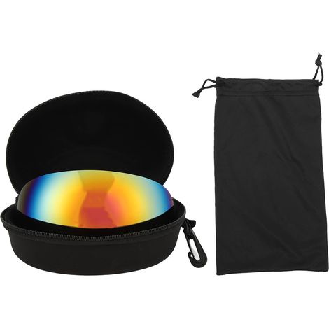 Lunettes de protection UV anti-vent pour chiens, verres magnétiques rouges, confortables pour ski, animaux moyens et grands (1/5)