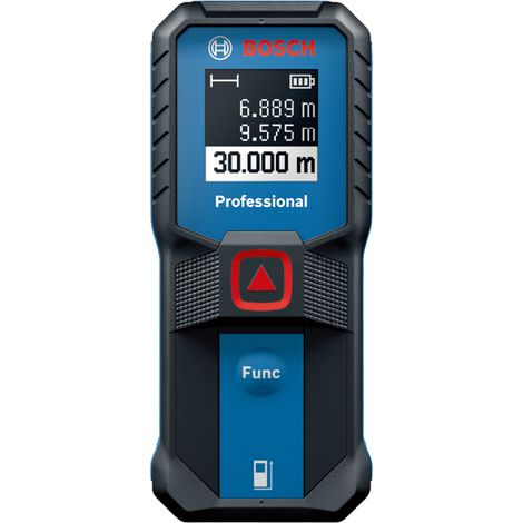 Télémètre laser rouge GLM 30-23, portée 30 m, précision ±1,5 mm, étanchéité IP54, compact, 2 boutons, certifié ISO (1/5)
