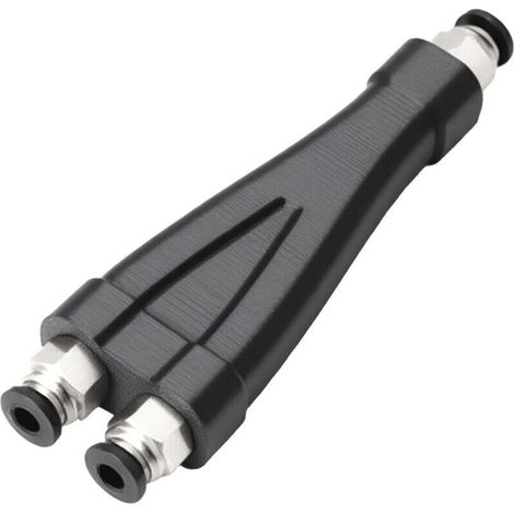 Imprimante 3D compatible avec le séparateur de filament PTFE 2-en-1 à double entrée et sortie unique, accessoire compatible avec Creality Voron P1S, P1C, X1C et X1E, connecteur de tube haute températu