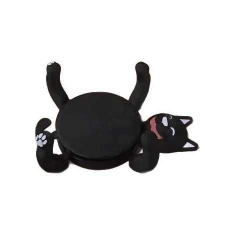 Posavasos de gato impreso en 3D - Soporte para tazas con forma de gato, novedoso y adorable - Posavasos divertido y creativo - Protector de escritorio para café y té (negro) (1/3)