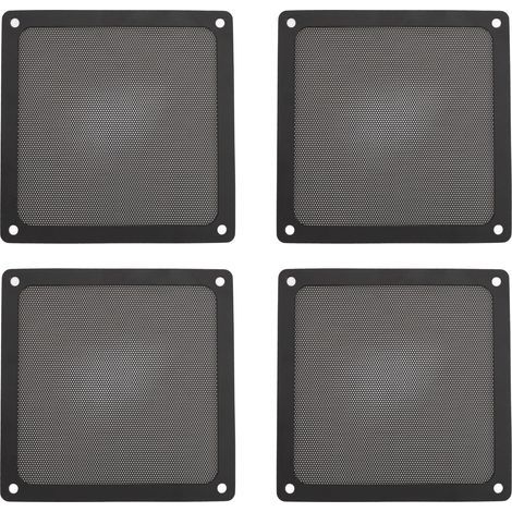 Grille de filtre anti-poussière magnétique pour ventilateur PC, PVC maille fine, cadre magnétique, 140x140mm, 4 pièces (1/5)