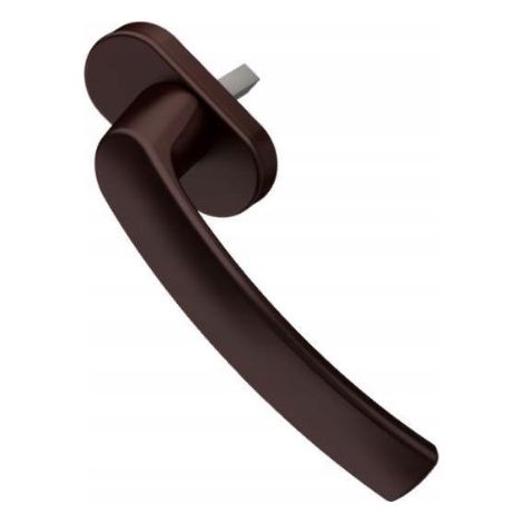 Griff für PVC-Fenster, Metall, braun - IR DDRC2