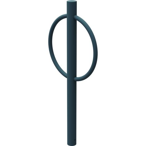 Appui-vélos à sceller Cyclo Ténor - cintré - acier - anthracite mat - RAL 7016 (1/3)
