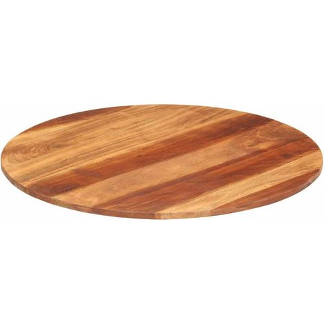 vidaXL Tischplatte Massivholz Palisander Rund 15-16 mm 70 cm