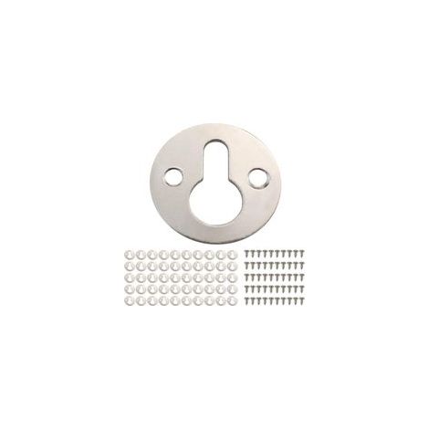 Lot de 50 crochets de suspension ronds en métal - Pour accrocher des cadres photo (1/5)