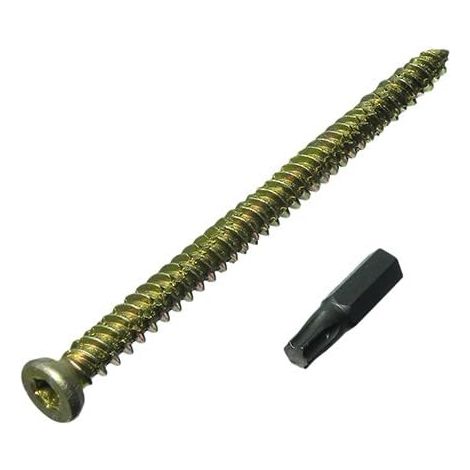 One Stop DIY Lot de 4 vis pour cadre de porte et fenêtre avec embouts Torx 7,5 mm 202 mm