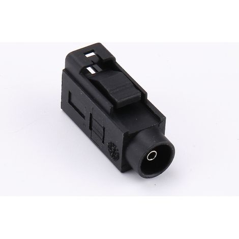 Fakla Typ A Gehäuse Steckerpaar (männlich/weiblich) für obenliegende Anschlüsse, 2,5 mm-2p, schwarz und weiß (1/4)