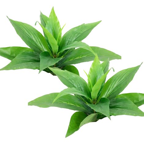 Lot de 2 plantes artificielles, fausses fougères de Boston, résistantes aux UV et ne se décolorent pas, pour la décoration de jardin, porche ou jardinière. (1/5)