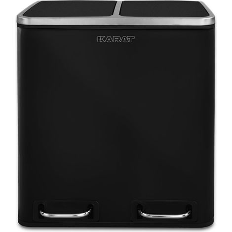 Mülleimer Felix 54L Schwarz 3 x 18 Liter (54 Liter)
