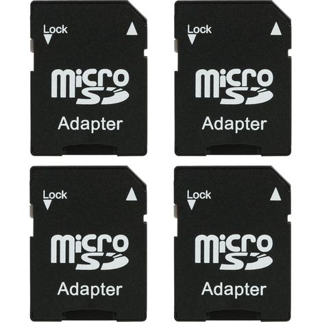 4 PCS Adaptateur de Carte mémoire Micro SD, Facile à Lire (1/5)