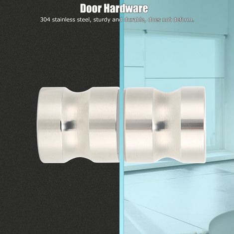 Manilla para puerta de baño Herrajes de montaje Acero inoxidable 304 Garra de tracción Dimensiones: 6,5 x 3 cm Diseño minimalista (1/5)