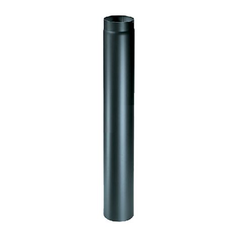 Tuyau de poele a' bois 13 x h 100 cm e'paisseur 2 mm en acier aluminise' max. 400o pour usage inte'rieur