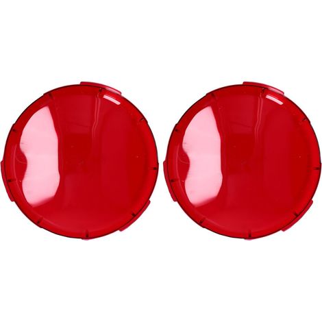 Cache-Lens pour Lumière de Piscine Spa - Paquet de 2, Plastique Rouge Transparent Diamètre 19 cm