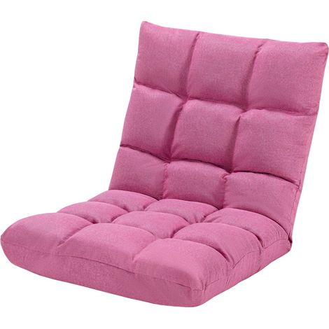 Chaise de Méditation Canapé-Lit Pliable avec 14 Positions Réglables 47,5 x 55,5 x 56CM Rose CWXT3520 DESIGN IN (1/2)