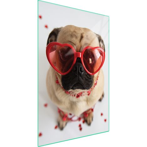 TAGLIERE IN VETRO 35x52 Cane (1/5)