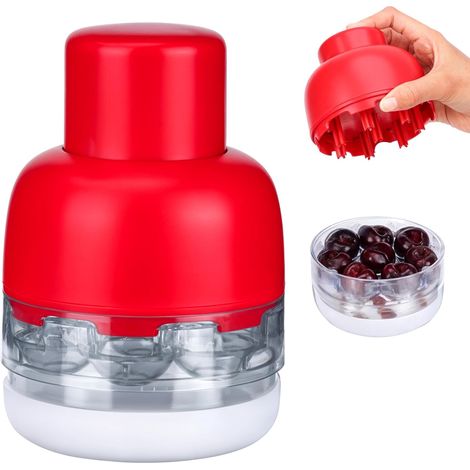 1 Dénoyauteur 8 Fentes, Plastique Alimentaire, Pour Cerises Prunes Dattes, Cuisine Pique-Nique (1/5)