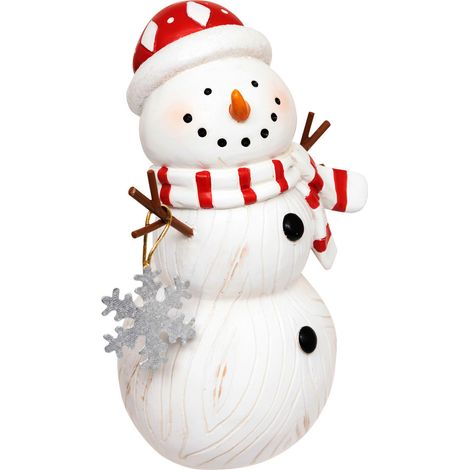 Déco de Noël Bonhomme de Neige en résine H 15 cm - Feeric Christmas (1/2)
